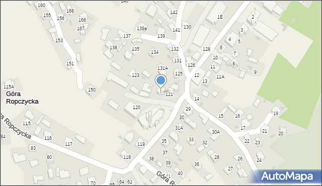 Góra Ropczycka, Góra Ropczycka, 122, mapa Góra Ropczycka