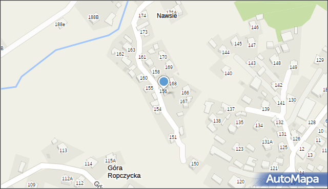 Góra Ropczycka, Góra Ropczycka, 157, mapa Góra Ropczycka