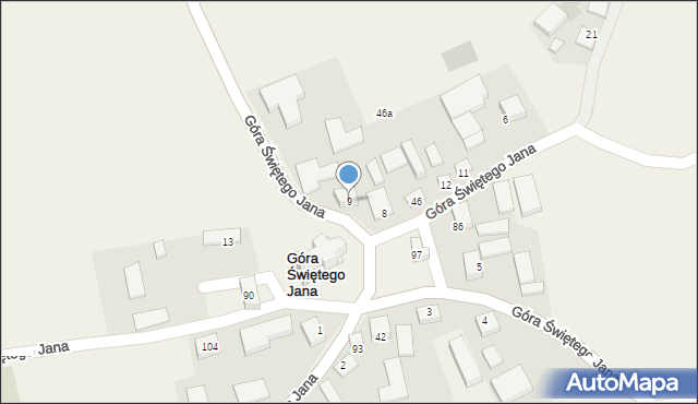 Góra Świętego Jana, Góra Świętego Jana, 9, mapa Góra Świętego Jana