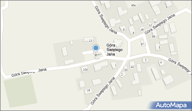 Góra Świętego Jana, Góra Świętego Jana, 90, mapa Góra Świętego Jana