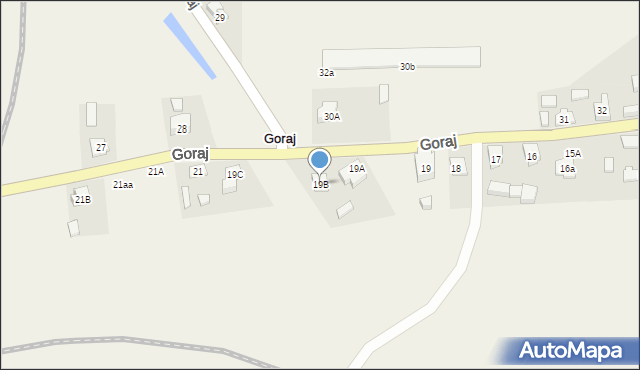 Goraj, Goraj, 19B, mapa Goraj