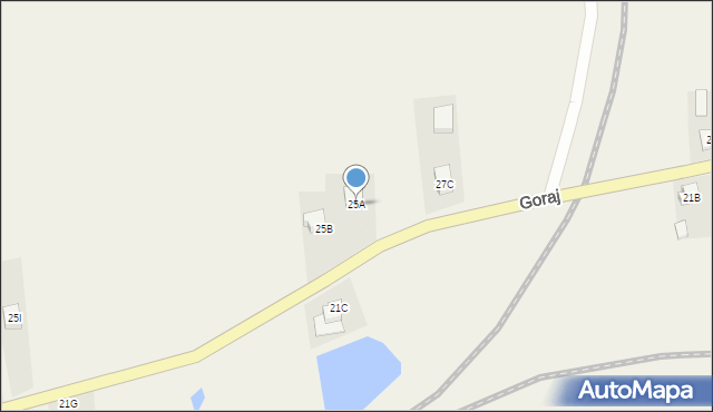 Goraj, Goraj, 25A, mapa Goraj