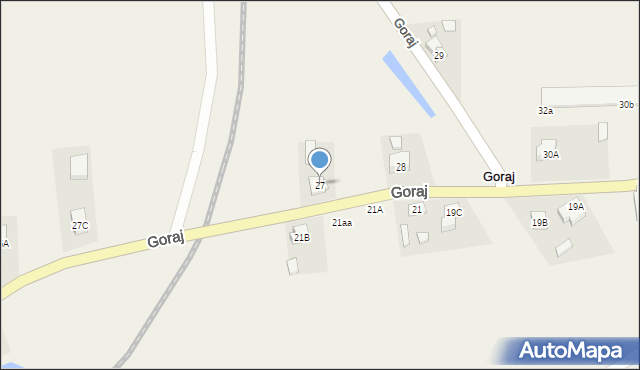 Goraj, Goraj, 27, mapa Goraj