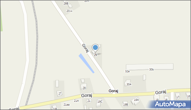 Goraj, Goraj, 29, mapa Goraj