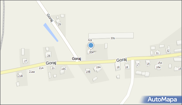 Goraj, Goraj, 30A, mapa Goraj