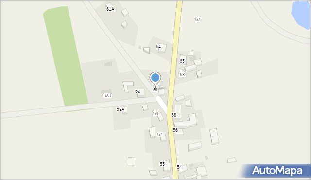 Goraj, Goraj, 61, mapa Goraj