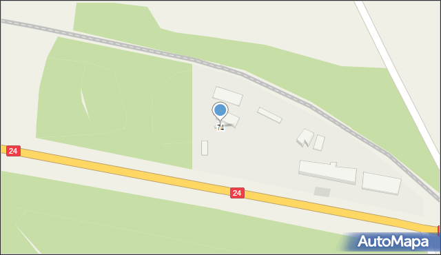 Goraj, Goraj, 74, mapa Goraj