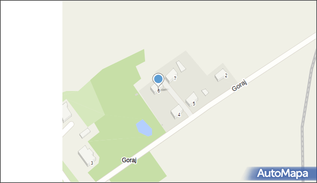 Goraj, Goraj, 6, mapa Goraj