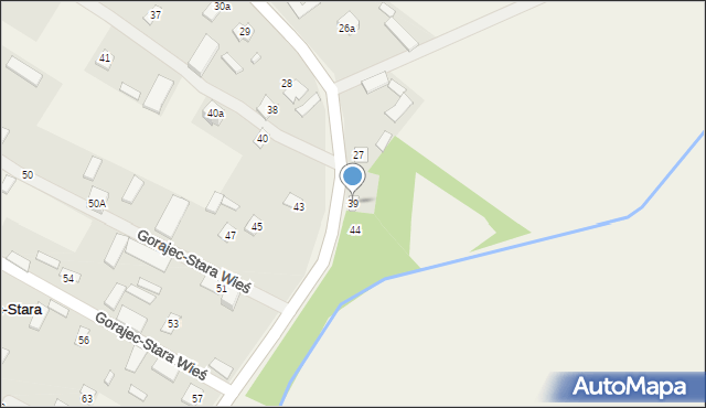 Gorajec-Stara Wieś, Gorajec-Stara Wieś, 39, mapa Gorajec-Stara Wieś
