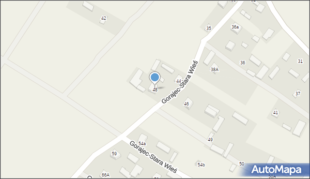 Gorajec-Stara Wieś, Gorajec-Stara Wieś, 48, mapa Gorajec-Stara Wieś