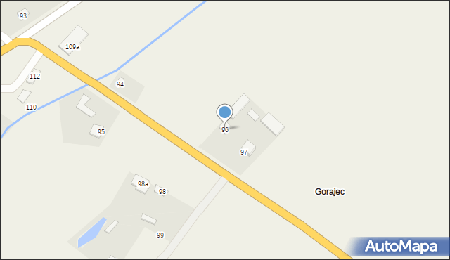 Gorajec-Stara Wieś, Gorajec-Stara Wieś, 96, mapa Gorajec-Stara Wieś