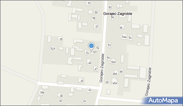 Gorajec-Zagroble, Gorajec-Zagroble, 51b, mapa Gorajec-Zagroble