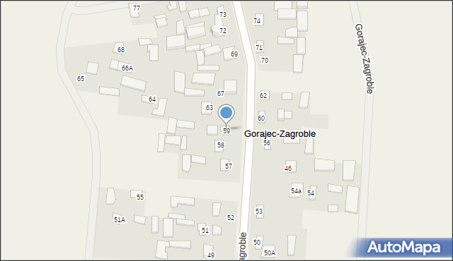Gorajec-Zagroble, Gorajec-Zagroble, 59, mapa Gorajec-Zagroble