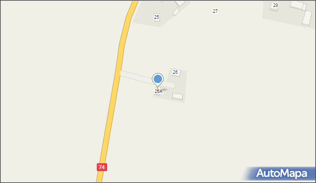 Gorajec-Zagroble-Kolonia, Gorajec-Zagroble-Kolonia, 26A, mapa Gorajec-Zagroble-Kolonia