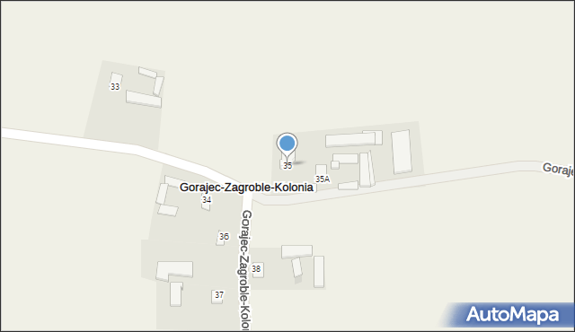 Gorajec-Zagroble-Kolonia, Gorajec-Zagroble-Kolonia, 35, mapa Gorajec-Zagroble-Kolonia