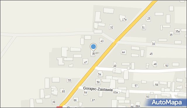 Gorajec-Zastawie, Gorajec-Zastawie, 30, mapa Gorajec-Zastawie