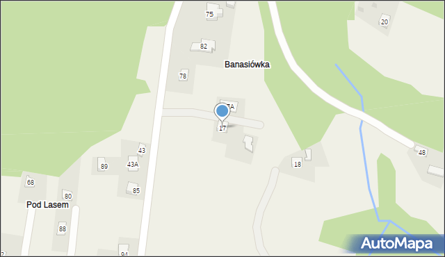 Gorajowice, Gorajowice, 17, mapa Gorajowice