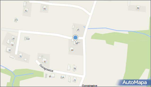 Gorajowice, Gorajowice, 46A, mapa Gorajowice