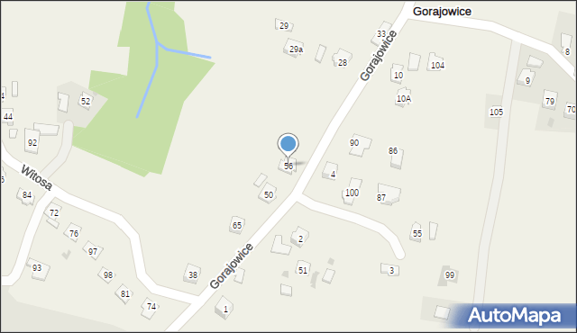 Gorajowice, Gorajowice, 56, mapa Gorajowice