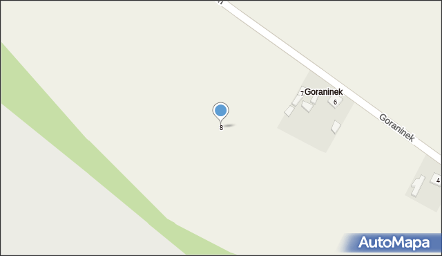 Goraninek, Goraninek, 8, mapa Goraninek