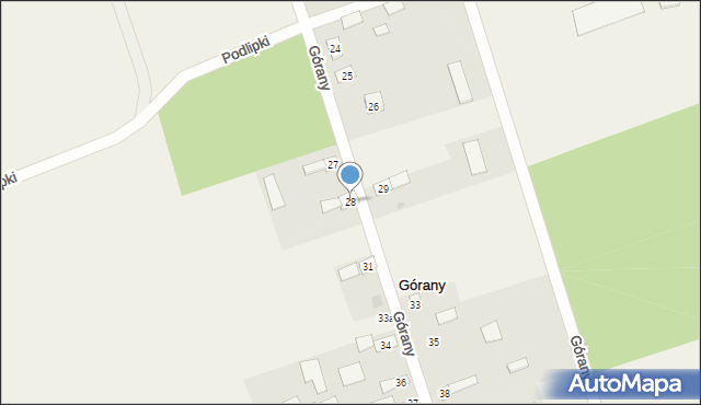 Górany, Górany, 28, mapa Górany