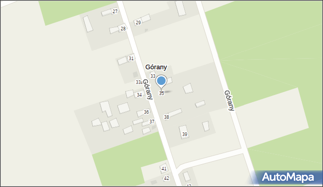 Górany, Górany, 35, mapa Górany