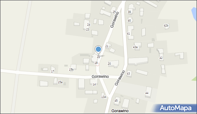 Gorawino, Gorawino, 22, mapa Gorawino