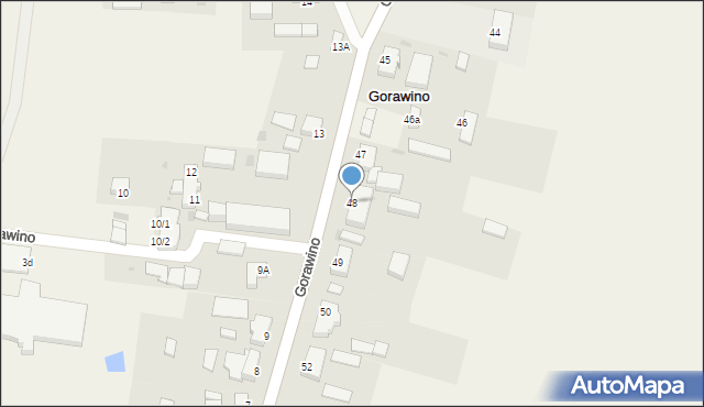 Gorawino, Gorawino, 48, mapa Gorawino
