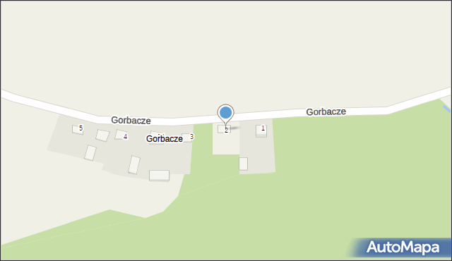 Gorbacze, Gorbacze, 2, mapa Gorbacze
