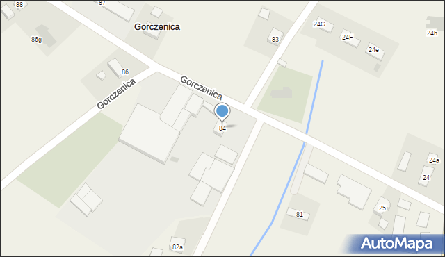 Gorczenica, Gorczenica, 84, mapa Gorczenica