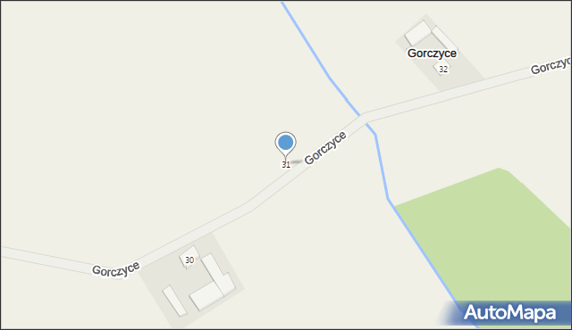 Gorczyce, Gorczyce, 31, mapa Gorczyce