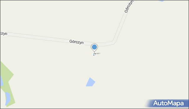 Górczyn, Górczyn, 17, mapa Górczyn