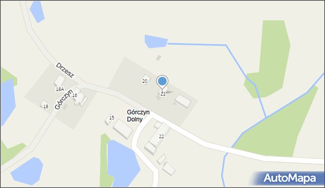 Górczyn, Górczyn, 21, mapa Górczyn