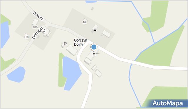 Górczyn, Górczyn, 22, mapa Górczyn