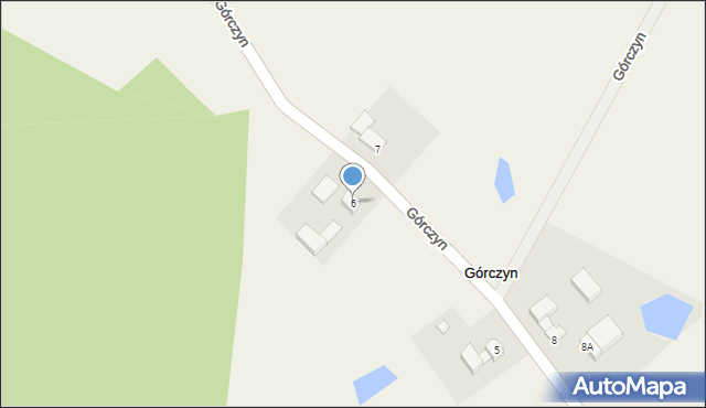 Górczyn, Górczyn, 6, mapa Górczyn