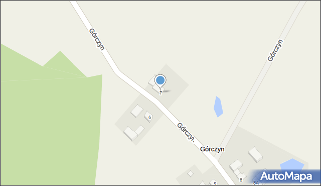 Górczyn, Górczyn, 7, mapa Górczyn