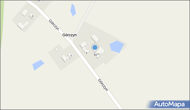 Górczyn, Górczyn, 8A, mapa Górczyn