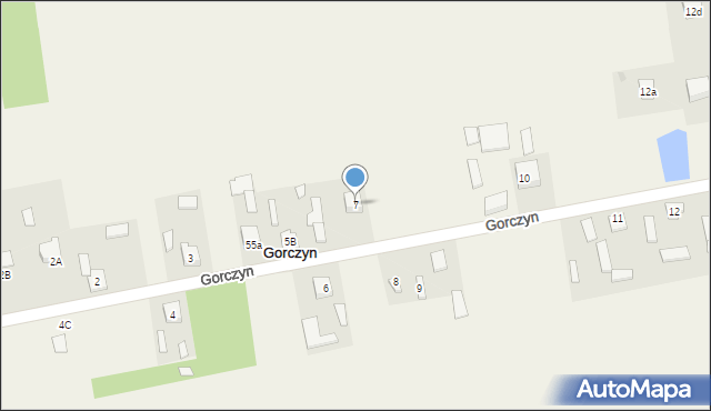 Gorczyn, Gorczyn, 7, mapa Gorczyn