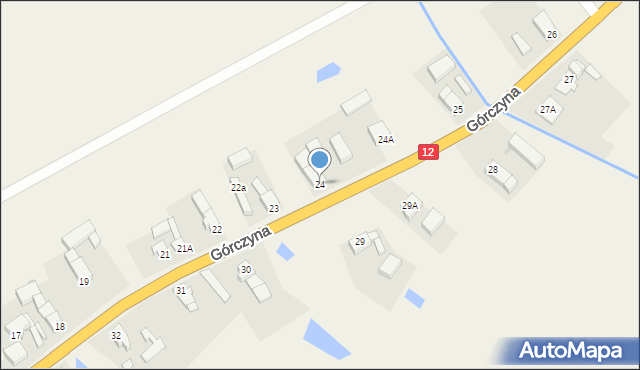 Górczyna, Górczyna, 24, mapa Górczyna