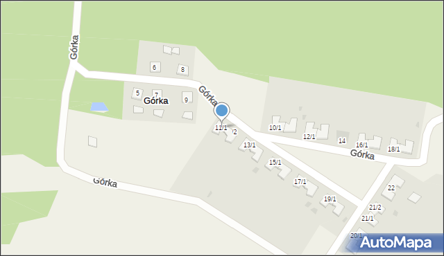 Górka, Górka, 11/1, mapa Górka