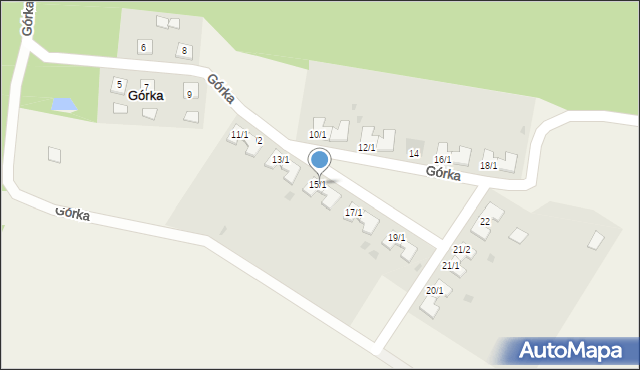 Górka, Górka, 15/1, mapa Górka