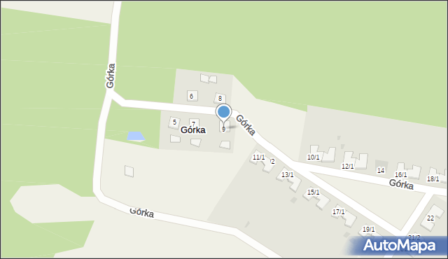 Górka, Górka, 9, mapa Górka