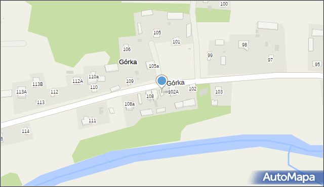 Górka, Górka, 107, mapa Górka