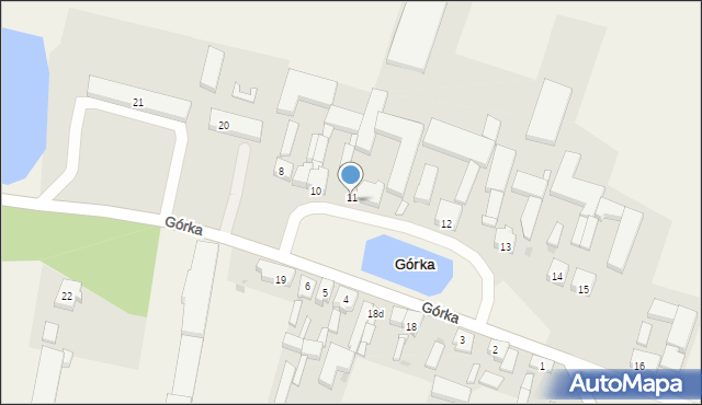 Górka, Górka, 11, mapa Górka