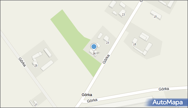 Górka, Górka, 25, mapa Górka