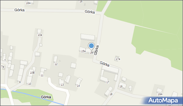 Górka, Górka, 15, mapa Górka