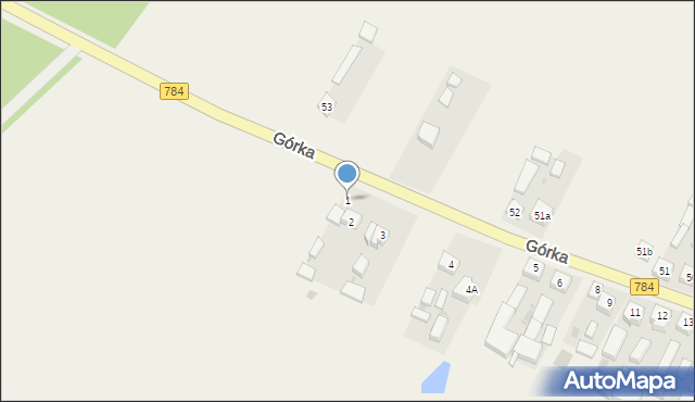 Górka, Górka, 1, mapa Górka