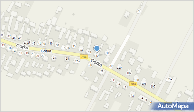 Górka, Górka, 32, mapa Górka