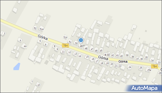 Górka, Górka, 49, mapa Górka