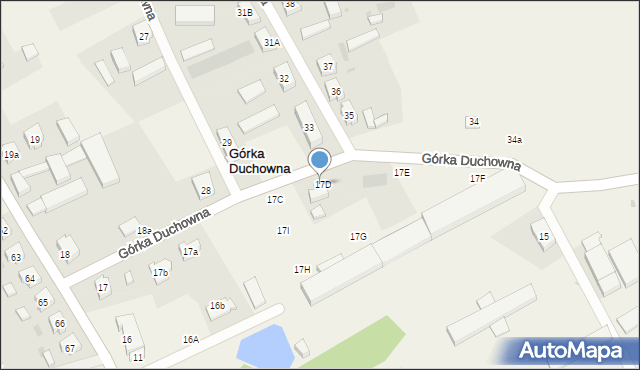 Górka Duchowna, Górka Duchowna, 17D, mapa Górka Duchowna